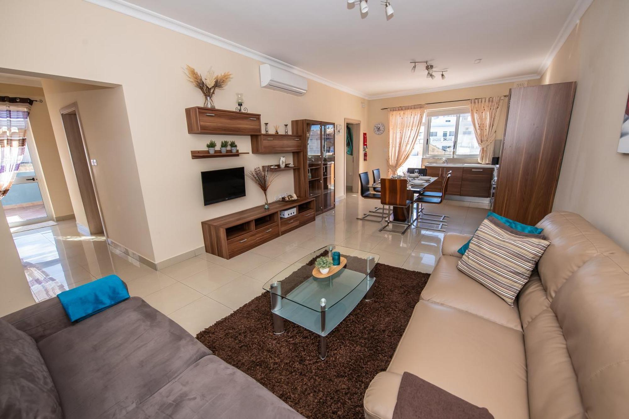 Francis Flats Modern Penthouse Apartment Mellieha Ngoại thất bức ảnh